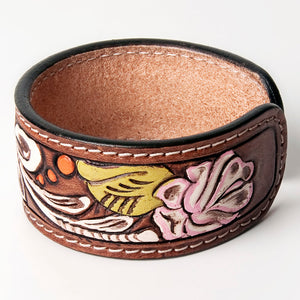 The Gregg Handtooled Leather Bracelet