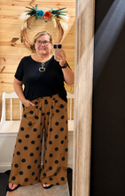 Load image into Gallery viewer, The Asher Dot Pants in Brown S-XL
