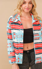 Load image into Gallery viewer, The Bridge City Blue-Orange Aztec Jacket S-L
