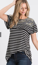 Load image into Gallery viewer, The Stripe Camo Top S-L
