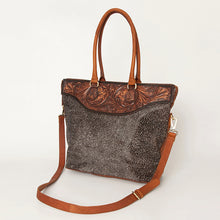 Load image into Gallery viewer, The Dotty HairOn Tooled Tote Bag
