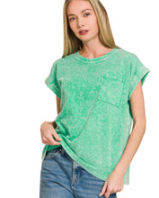 Load image into Gallery viewer, The Halo Green Washed Top S-3X
