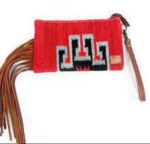 Load image into Gallery viewer, The Red Alamo Saddle Bag Fringe Wristlet
