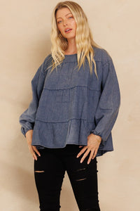 The Athens Denim Top S-L