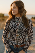Load image into Gallery viewer, The Cowgirl Safari Mesh Top S-3X
