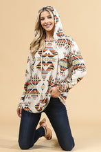 Load image into Gallery viewer, The Palmview Hacci Hooded Mustard Top 1X-3X
