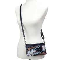 Load image into Gallery viewer, The Abbott Crossbody Black Leather Clutch Bag
