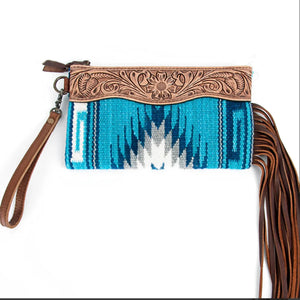The Blues Alamo Saddle Bag Fringe Wristlet