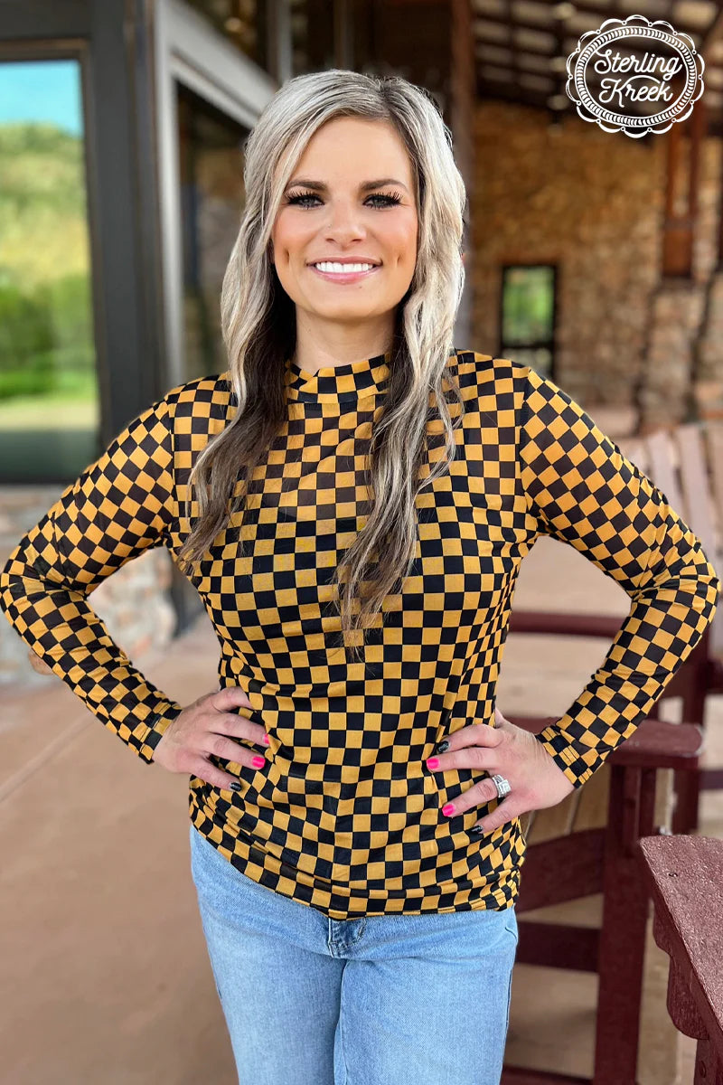 Pep Rally Mesh Black & Gold XS-XL
