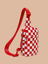 Load image into Gallery viewer, The Check-It Red Sling Bag
