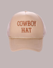 Load image into Gallery viewer, The COWBOY HAT Sand Beige Trucker Hat
