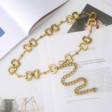 Load image into Gallery viewer, The Gold Snaffle Chain Belt
