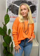 Load image into Gallery viewer, The Katy Sweater in Orange S-L
