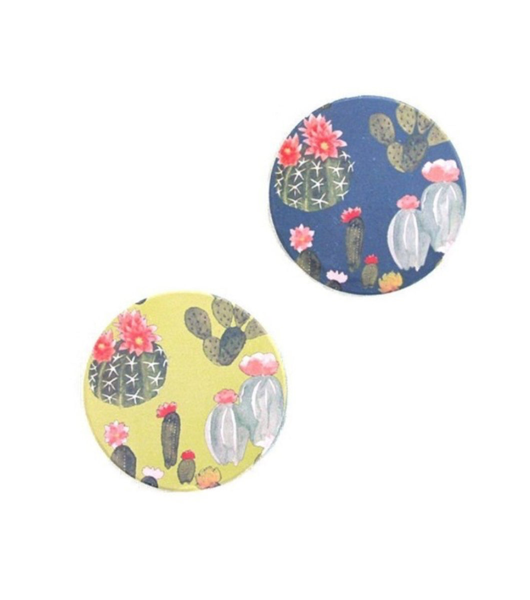 Cactus Stone Car Coasters