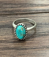 Load image into Gallery viewer, The Yukon Turquoise Oval Ring
