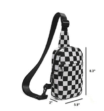 Load image into Gallery viewer, The Check-It Black Sling Bag
