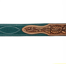 Load image into Gallery viewer, The Southlake Suede Deep Teal American Darling Belt S-L
