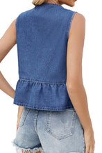 Load image into Gallery viewer, The Terrell Denim Bow Vest S-XL
