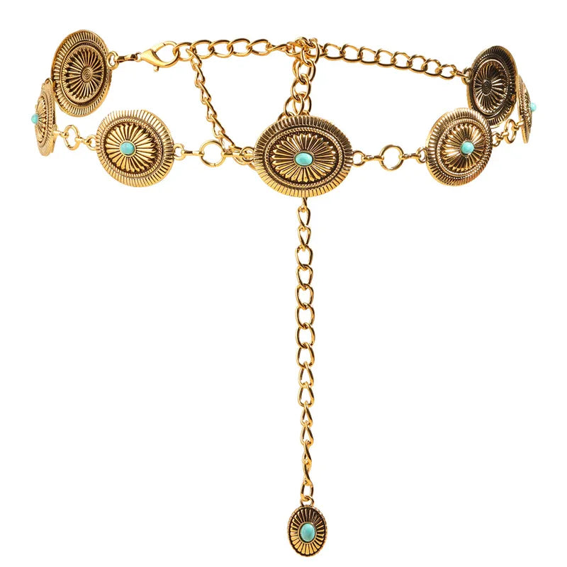 The Garland Gold Concho Belt