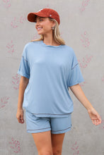 Load image into Gallery viewer, The Grove Buttersoft Glacier Blue Top S-L
