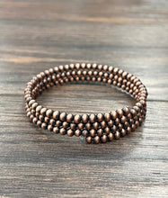 Load image into Gallery viewer, The Northlake Navajo Pearl Coppertone Wrap Bracelet
