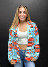 Load image into Gallery viewer, The Bridge City Blue-Orange Aztec Jacket S-L
