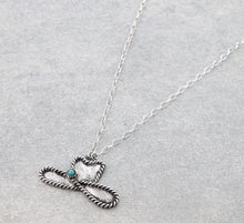 Load image into Gallery viewer, Western Rope TXR Cowboy Hat Necklace

