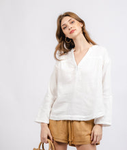 Load image into Gallery viewer, The Anna Crinkle Gauze Top S-L
