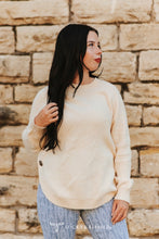 Load image into Gallery viewer, The Buffalo Nickel Sweater in Cream S-L
