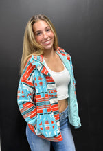 Load image into Gallery viewer, The Bridge City Blue-Orange Aztec Jacket S-L
