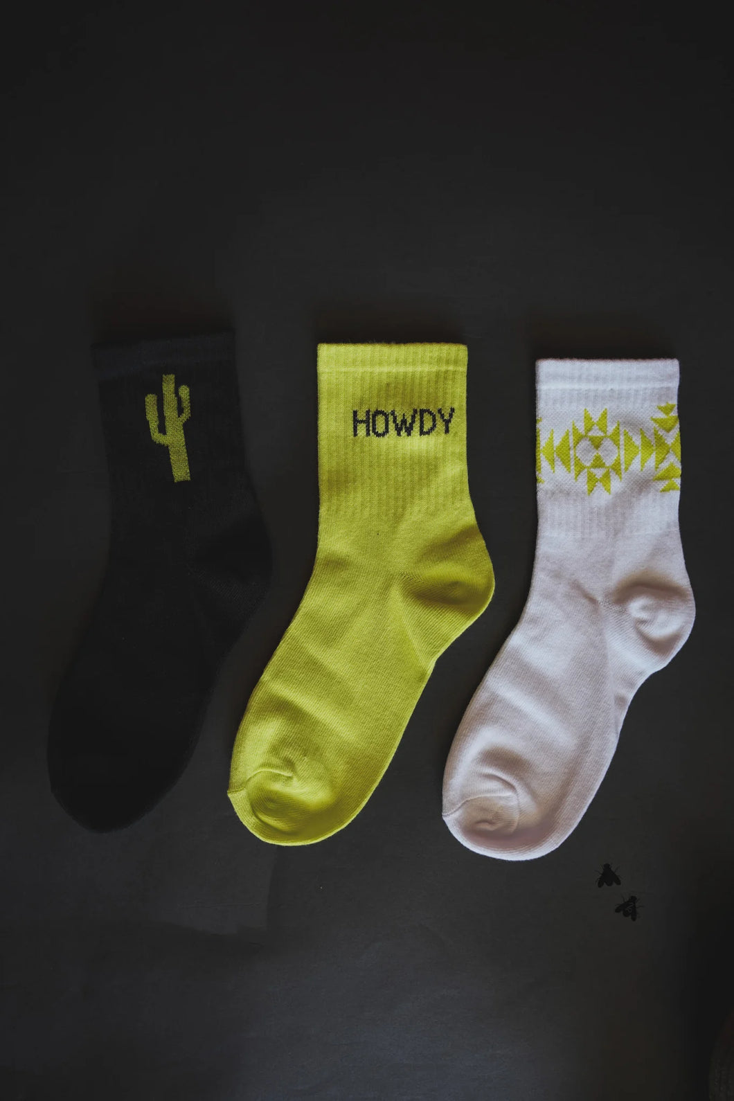 Sock 'Em Silly Socks Cacti-Neon