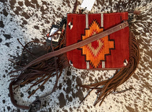 Load image into Gallery viewer, The Coppell Aztec Concealed Carry Saddle Bag with Fringe
