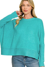 Load image into Gallery viewer, The Fairview Hacci Dolman Teal Top S-XL
