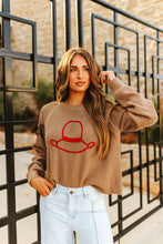Load image into Gallery viewer, The Hats Off Taupe Sweater S-3X

