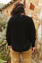 Load image into Gallery viewer, The Buffalo Nickel Sweater in Black S-3X
