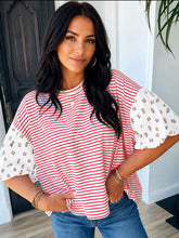 Load image into Gallery viewer, The Tipton Red Stripe Top S-XL

