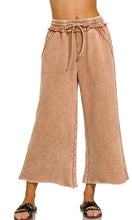 Load image into Gallery viewer, The Tatum Mineral Wash Palazzo Pants in Rust S-3X

