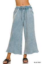 Load image into Gallery viewer, The Tatum Mineral Wash Palazzo Pants in Denim Blue S-3X
