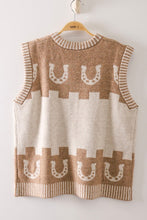 Load image into Gallery viewer, The Mocha Horse Sweater Vest S-L
