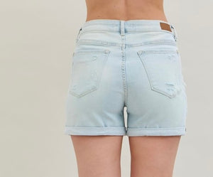 The Aztec Print Patch Shorts by Judy Blue S-L
