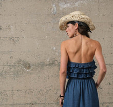 Load image into Gallery viewer, The Dodson Denim Ruffle Top S-L
