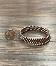Load image into Gallery viewer, The Northlake Navajo Pearl Coppertone Wrap Bracelet
