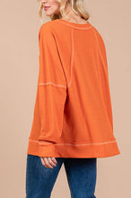 Load image into Gallery viewer, The Knox Ribbed Orange Top S-XL
