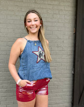 Load image into Gallery viewer, The Shiney Shorts Firework Red S-XL
