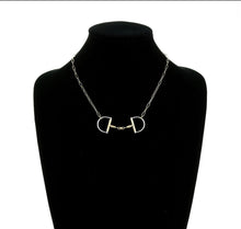 Load image into Gallery viewer, Mini-Snaffle Two-Tone Necklace
