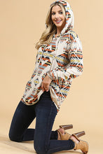 Load image into Gallery viewer, The Palmview Hacci Hooded Mustard Top 1X-3X
