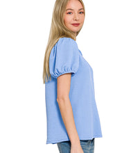 Load image into Gallery viewer, The Willow Top in Cornflower Blue S-L
