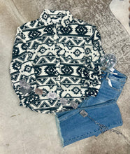 Load image into Gallery viewer, The Mesa Black Aztec Shacket S-L
