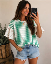 Load image into Gallery viewer, The Tipton Green Stripe Top S-XL
