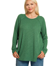 Load image into Gallery viewer, The Green Baby Waffle Top S-3X
